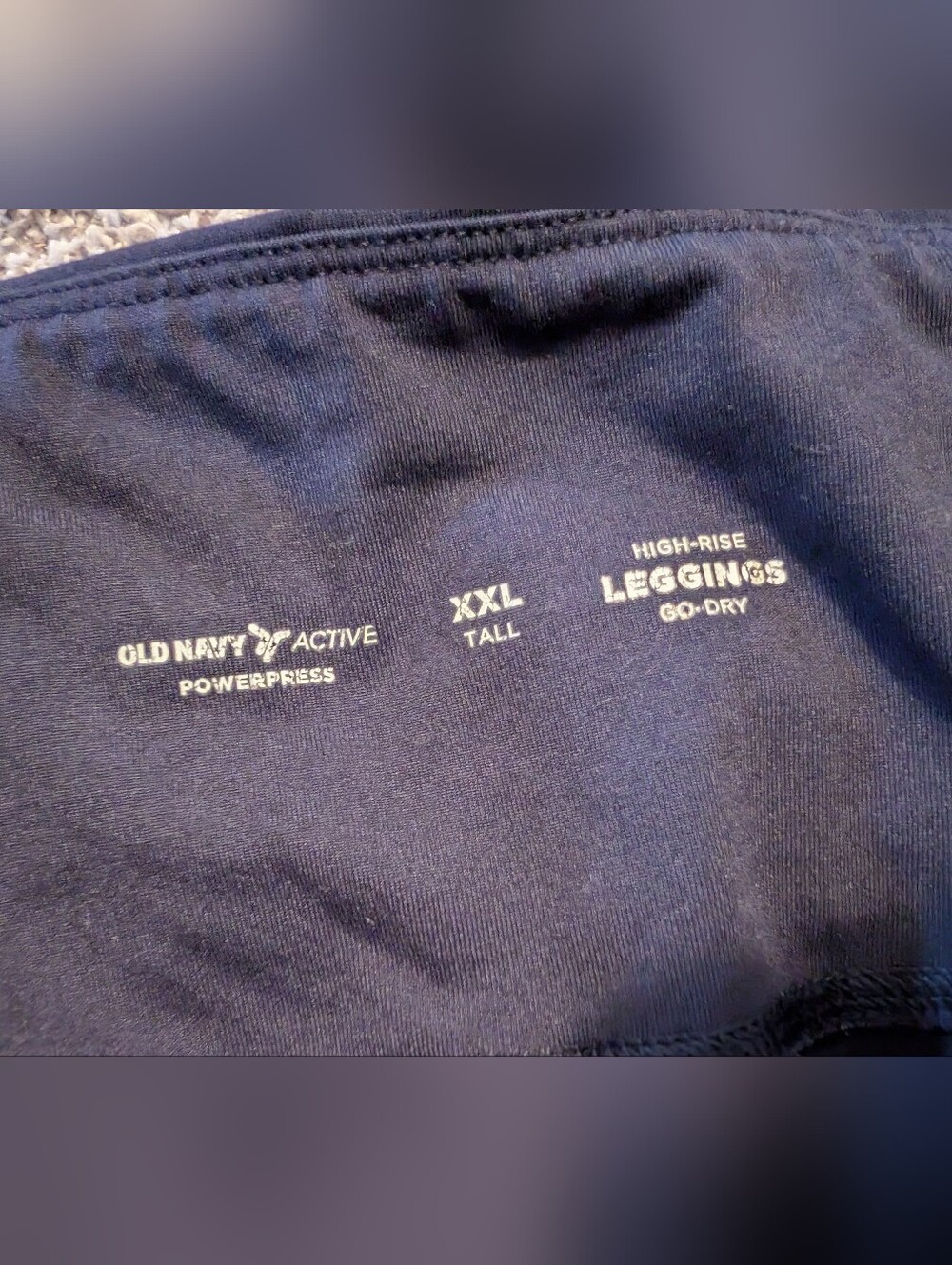Old Navy Active Dry High Rise Leggings Black and Navy Bundle - Picture 2 of 2